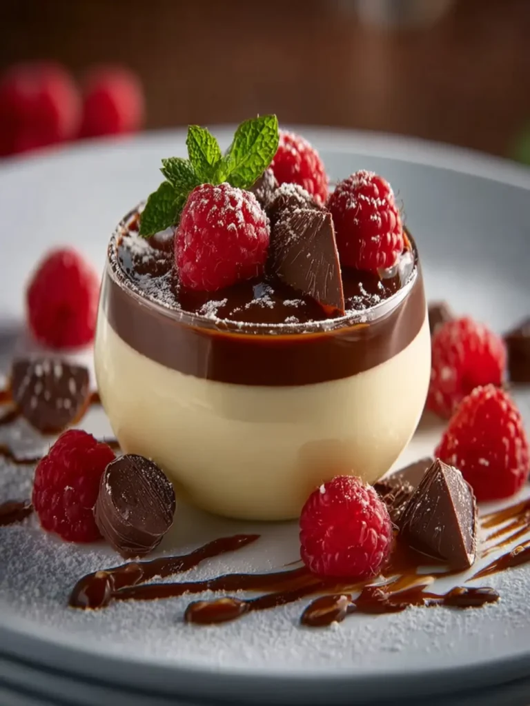 Vanilla Mousse with Chocolate First Image