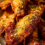 Air Fryer Parmesan Crusted Chicken Wings First Image