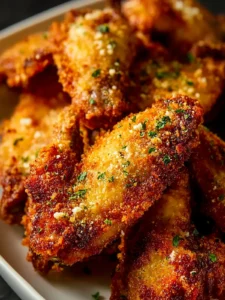 Air Fryer Parmesan Crusted Chicken Wings First Image