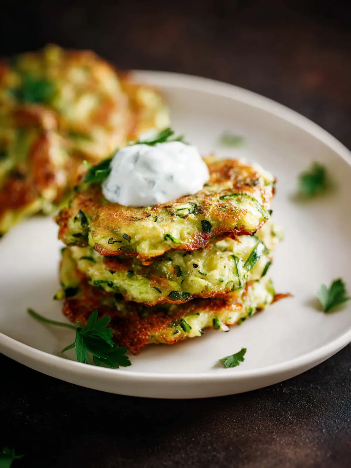 Crispy Zucchini Fritters First Image