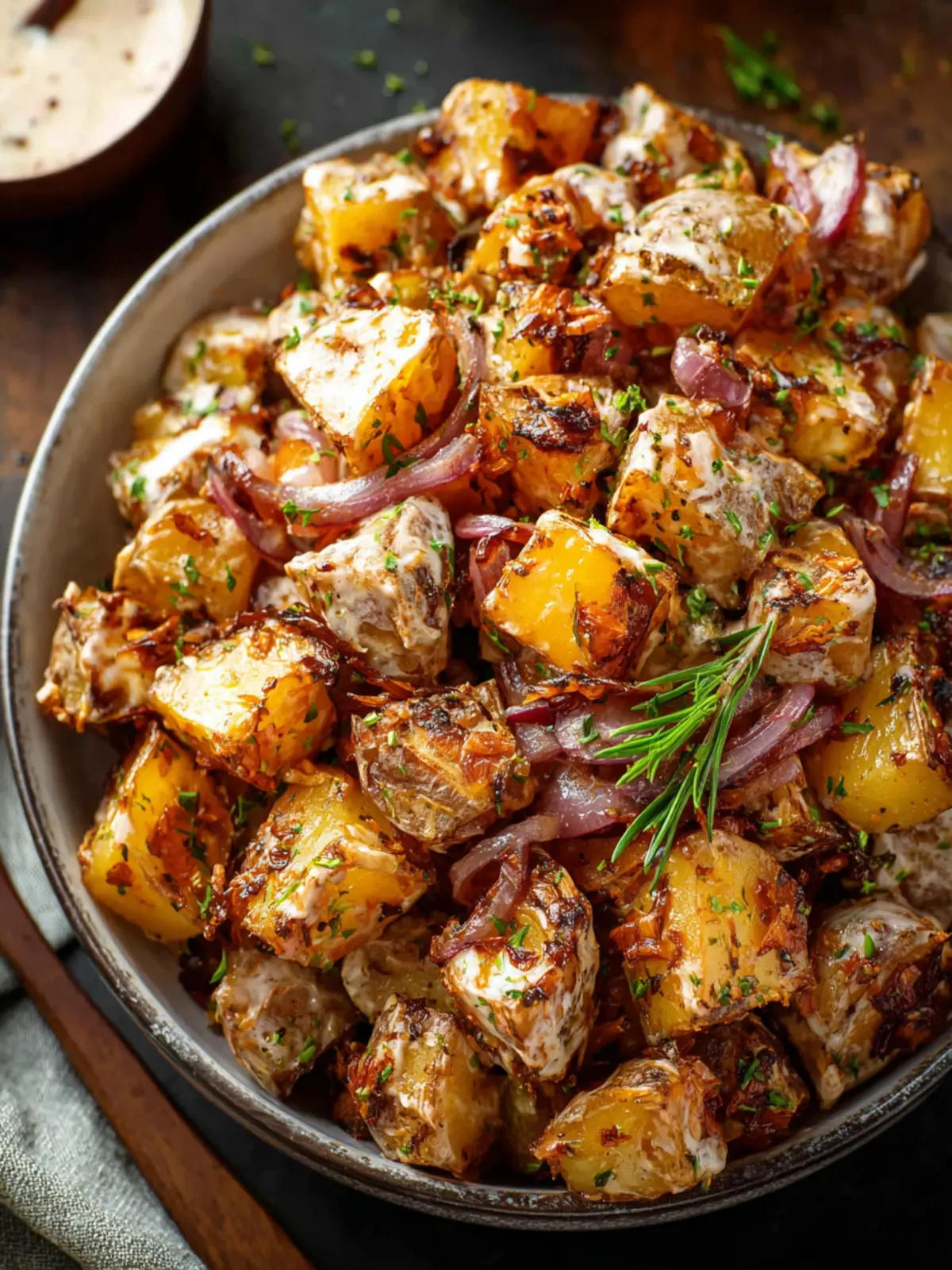 French Onion Roasted Potato Salad: Comfort Food Redefined