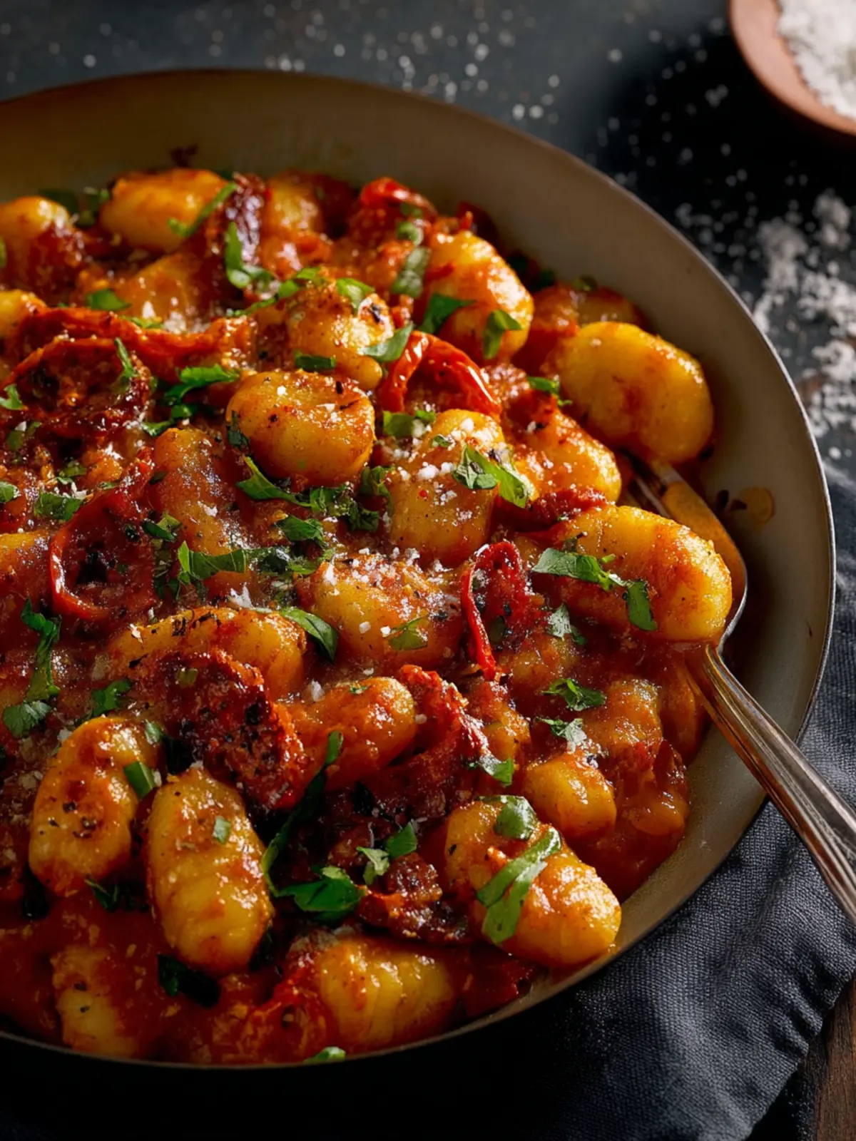 Gnocchi Chorizo Harissa Sauce First Image