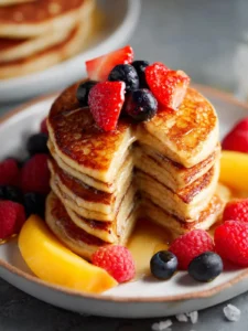 Healthy Banana Oatmeal Pancakes (Easy Blender Pancakes) First Image