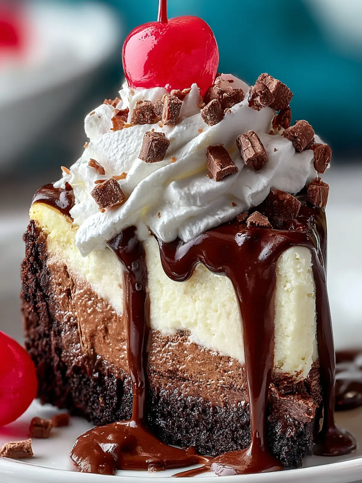 Heavenly Hot Fudge Sundae Brownie Cheesecake First Image