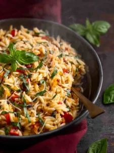 One Pot Vegetarian Orzo First Image