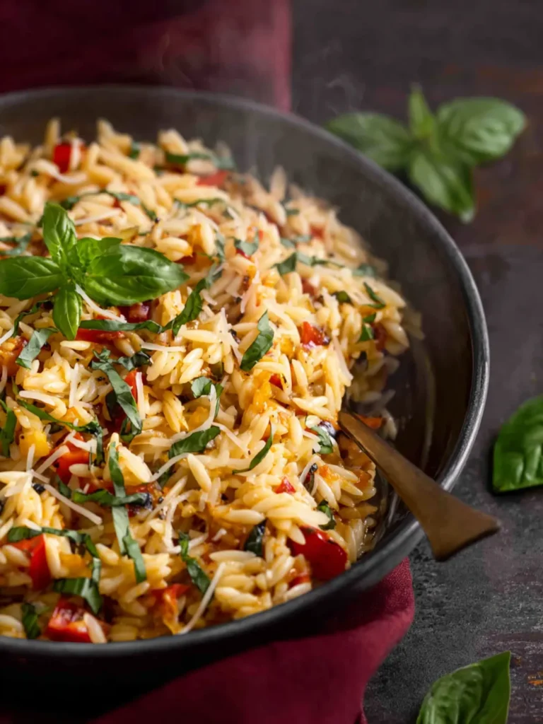 One Pot Vegetarian Orzo First Image