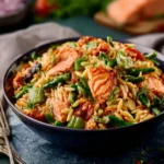 Orzo Pasta Salad with Salmon First Image