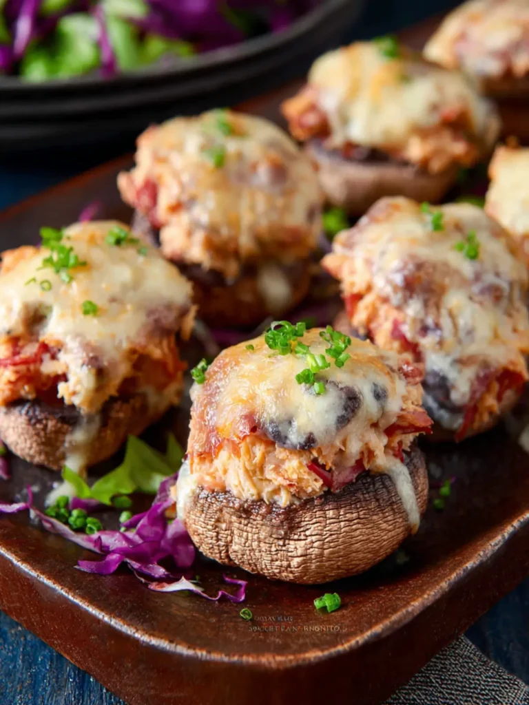 Reuben Stuffed Mushrooms First Image