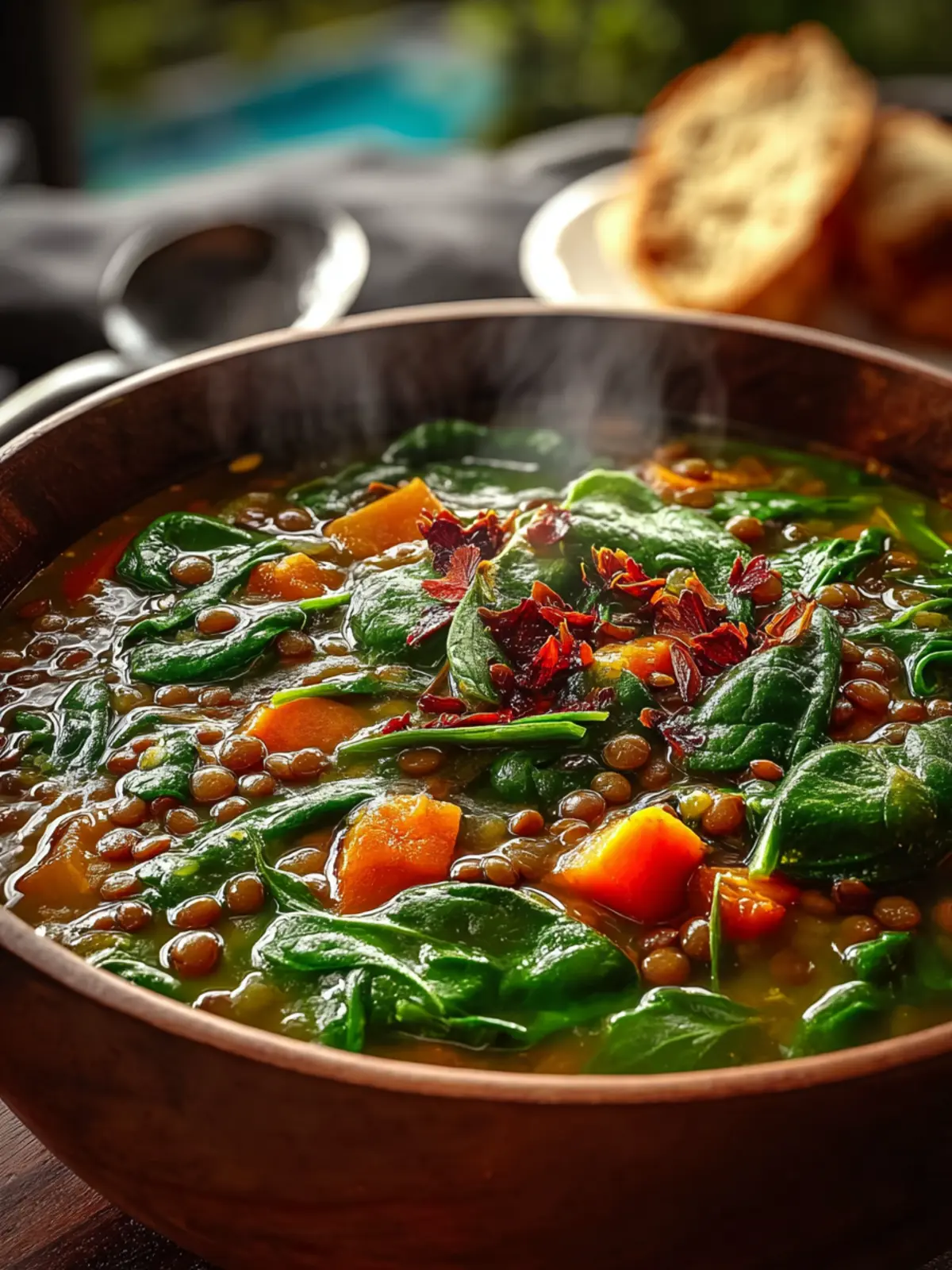 Spinach Lentil Soup First Image