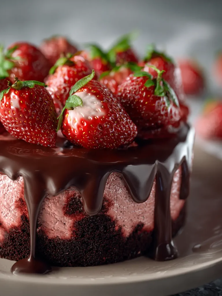 Chocolate strawberry cake First Image