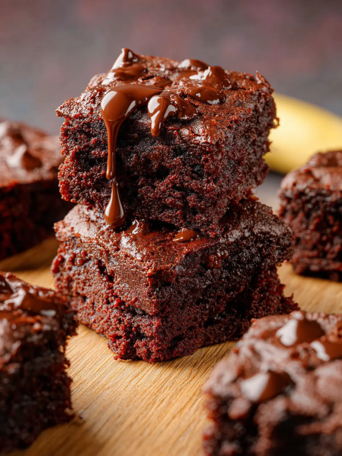Double Chocolate Vegan Banana Brownies First Image
