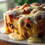 Hot Cross Bun Bread Pudding First Image