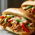 Slow Cooker Chicken Philly Sandwiches First Image