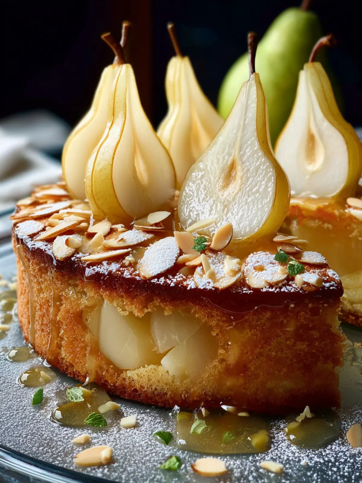 pear vanilla almond cake First Image