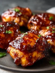 BBQ Chicken Thighs Crockpot Recipe First Image