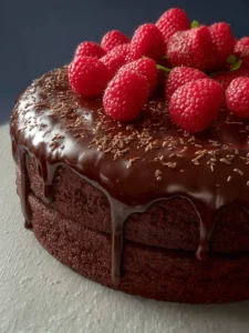 Chocolate Cake with Chocolate Ganache First Image