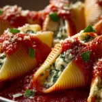 Delicious Vegetarian Stuffed Shells with Marinara Recipe First Image