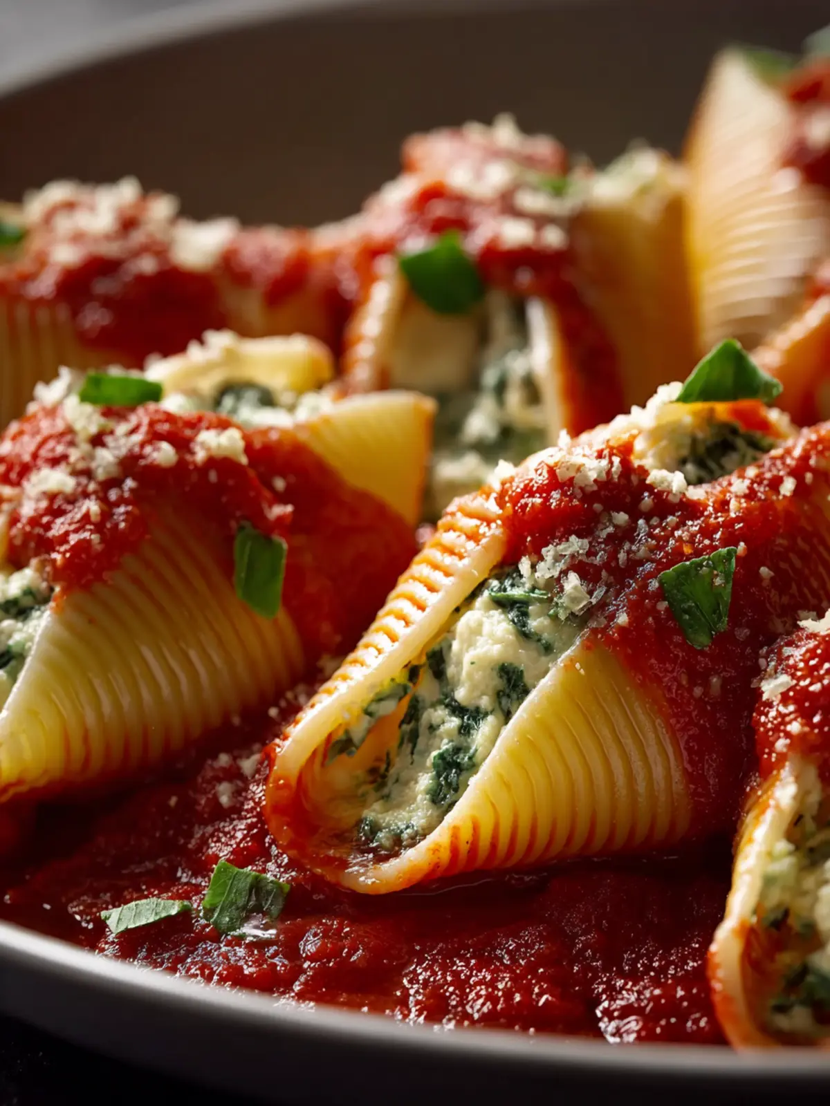 Delicious Vegetarian Stuffed Shells: Easy Marinara Bliss