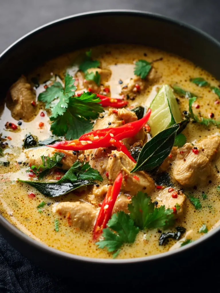 Lemongrass Coconut Curry Chicken Soup – Creamy & Flavorful! First Image