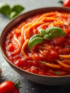 Tomato Basil Pasta Sauce Recipe First Image