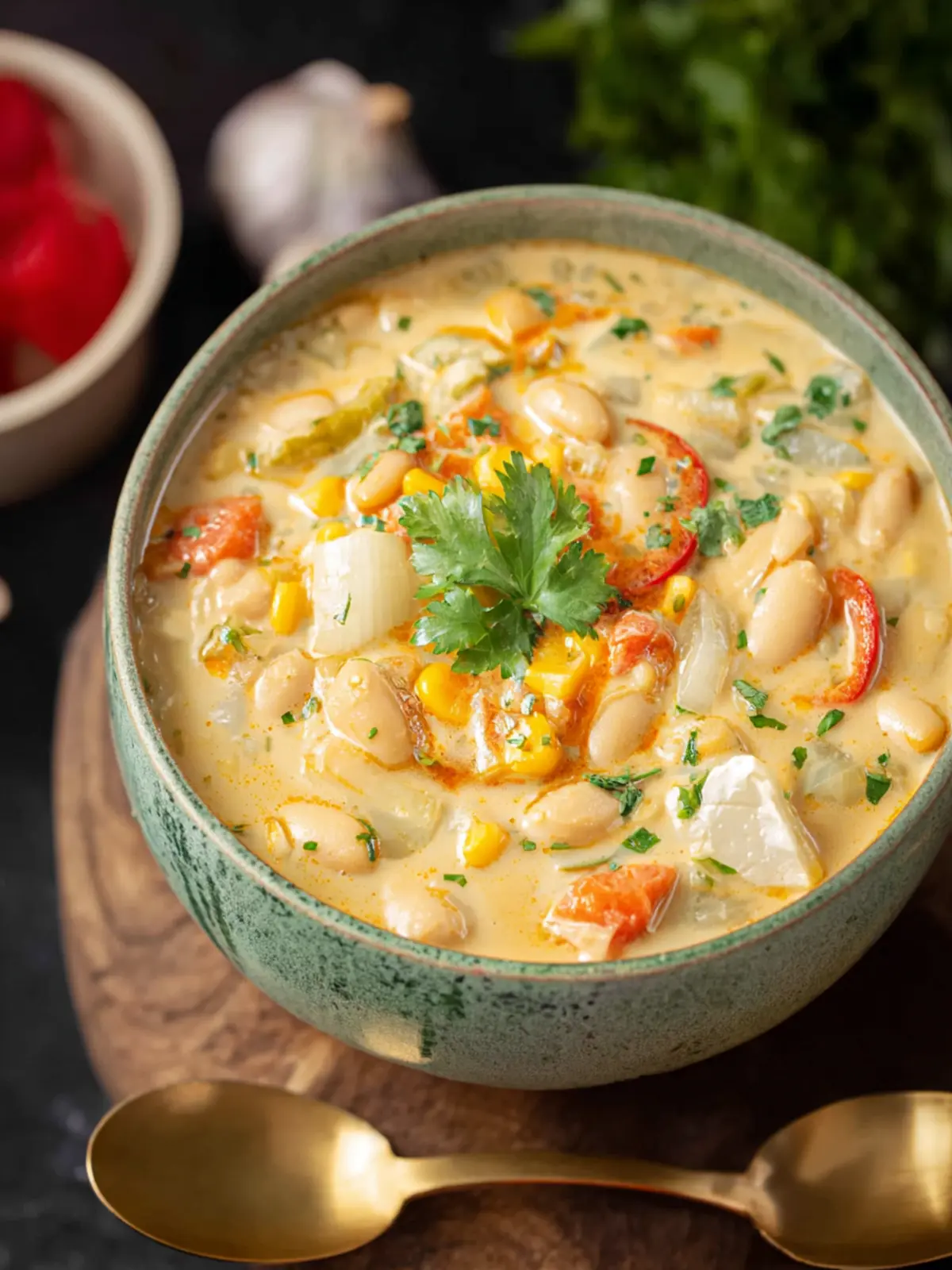 Vegetarian White Chili (Vegan, One Pot, 25 Minutes) First Image
